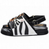 Sandale de băieți cu aplicații cu tigru și zebră MINI MELISSA 46796 3