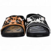 Sandale de băieți cu aplicații cu tigru și zebră MINI MELISSA 46797 4