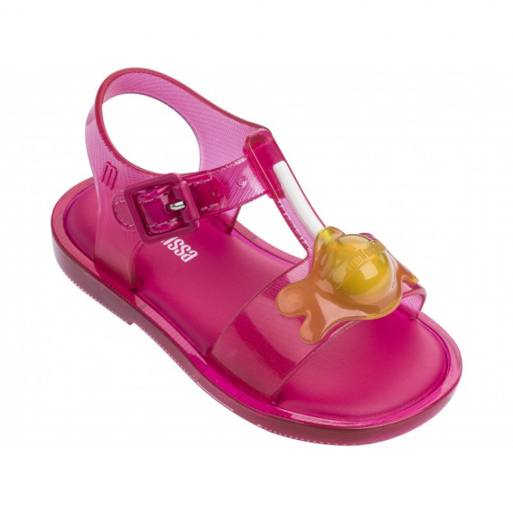 Sandale roz cu ornament galben pentru fete MINI MELISSA 46800 