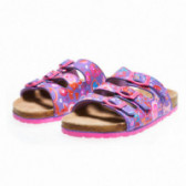 Papuci cu talpă anatomică, de culoare violet, pentru fete Bioline 48239 