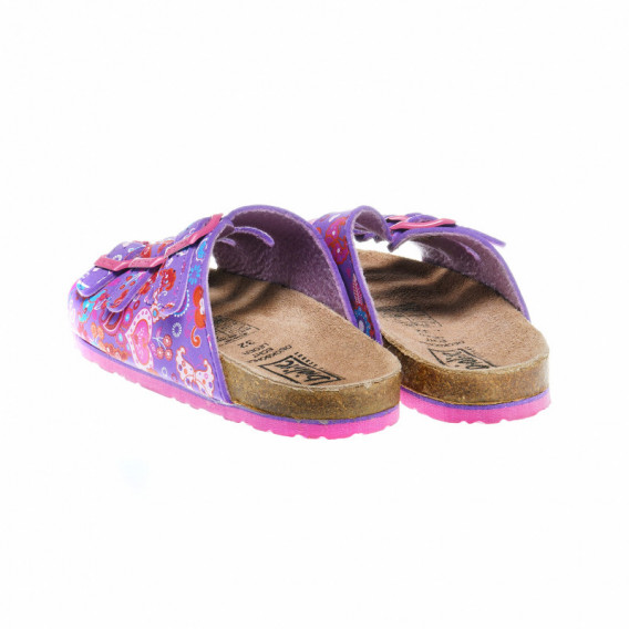 Papuci cu talpă anatomică, de culoare violet, pentru fete Bioline 48242 4