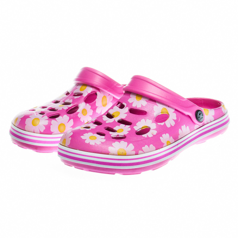 Crocs pentru fete cu imprimeu floral  48251