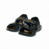Sandale cu două patch-uri velcro și cusături decorative pentru băieți Bama 48271 