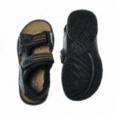 Sandale cu două patch-uri velcro și cusături decorative pentru băieți Bama 48273 3