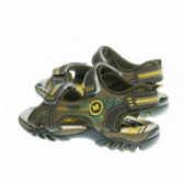 Sandale de culoare verde cu imprimeu și aplicație pentru băieți Woodstone 48275 