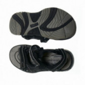 Sandale cu velcro de culoare gri cu cusături pentru băieți Woodstone 48285 3