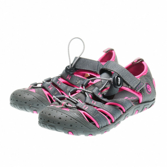 Sandale cu bandă velcro și șnur elastic, pentru fete Dockers 48299 