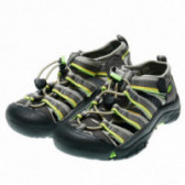 Sandalele de culoare gri, pentru drumeții, cu benzi velcro pentru băieți Keen 48309 