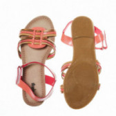 Sandale de culoare portocalie, cu curele subțiri pentru fete Spicy 48381 3