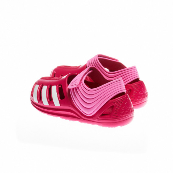 Sandale roz, din silicon pentru fete Adidas 48410 2