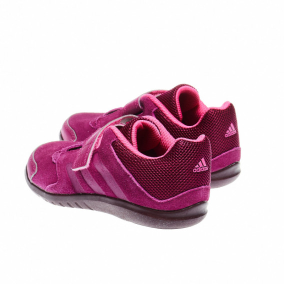 Adidași de culoare violet cu sigla brandului pentru fete Adidas 48437 2