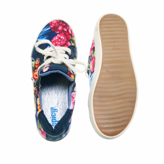 Pantofi cu imprimeu de flori pentru fete Spicy 48469 2