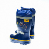 Cizme din cauciuc de culoare albastră cu o formă potrivită pentru băieți Teddy 48560 2