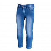 Jeans albastru cu căptușeală moale, pentru fete Benetton 4876 