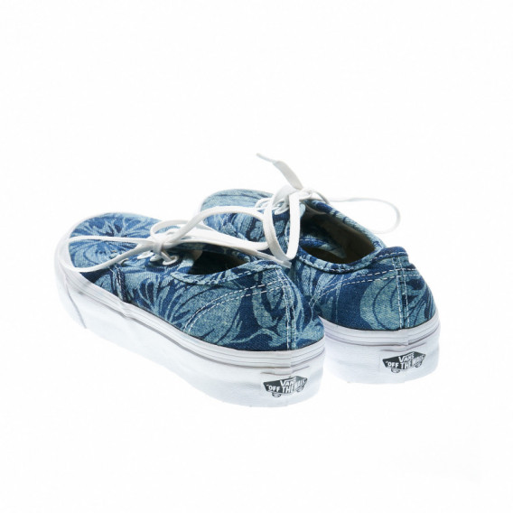 Pantofi de culoare albastră cu șireturi pentru fete Vans 48772 2