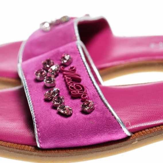 Papuci roz cu pietricele și o inscripție Bluemarine 48836 3