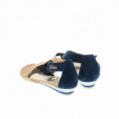 Sandale pentru fete, albastru și bej s.Oliver 49049 2