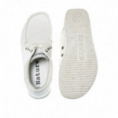 Pantofi eleganti sport de culoare albă cu șireturi pentru fete Nature 49053 3