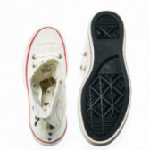 Pantofi de culoare albă cu aplicație stelară pentru fete CONVERSE 49125 4