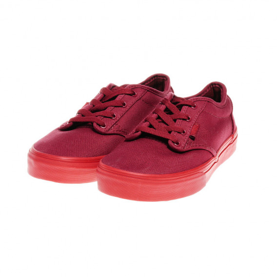 Pantofi unisex de culoare roșie cu talpă din cauciuc Vans 49138 