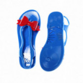Sandale albastre cu fundițe roșii, pentru fete Colors Of California 49183 3