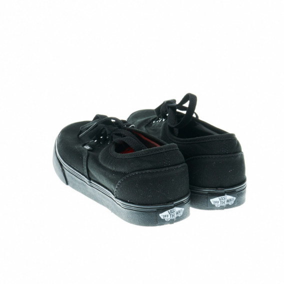 Pantofi negri, sport, cu șireturi, unisex Vans 49215 2