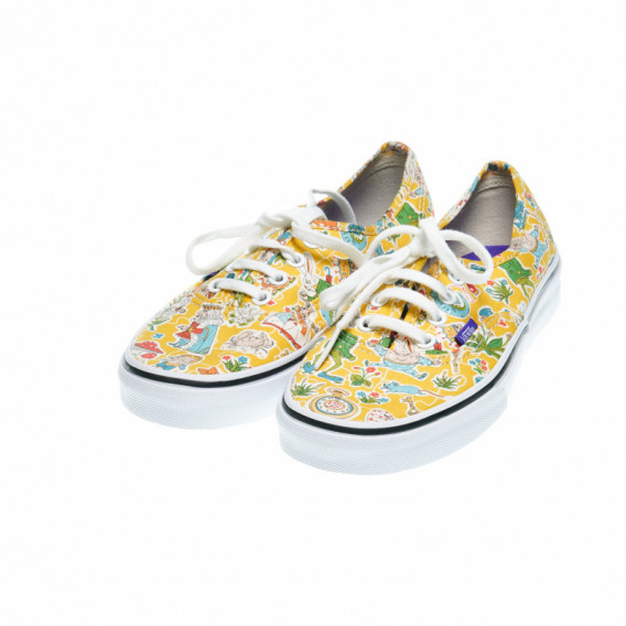 Pantofi cu imprimeu animal pentru fete Vans 49261 