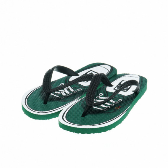 Flip-Flops cu imprimeu care imită Sneakers, pentru băieți, verde Vans 49313 
