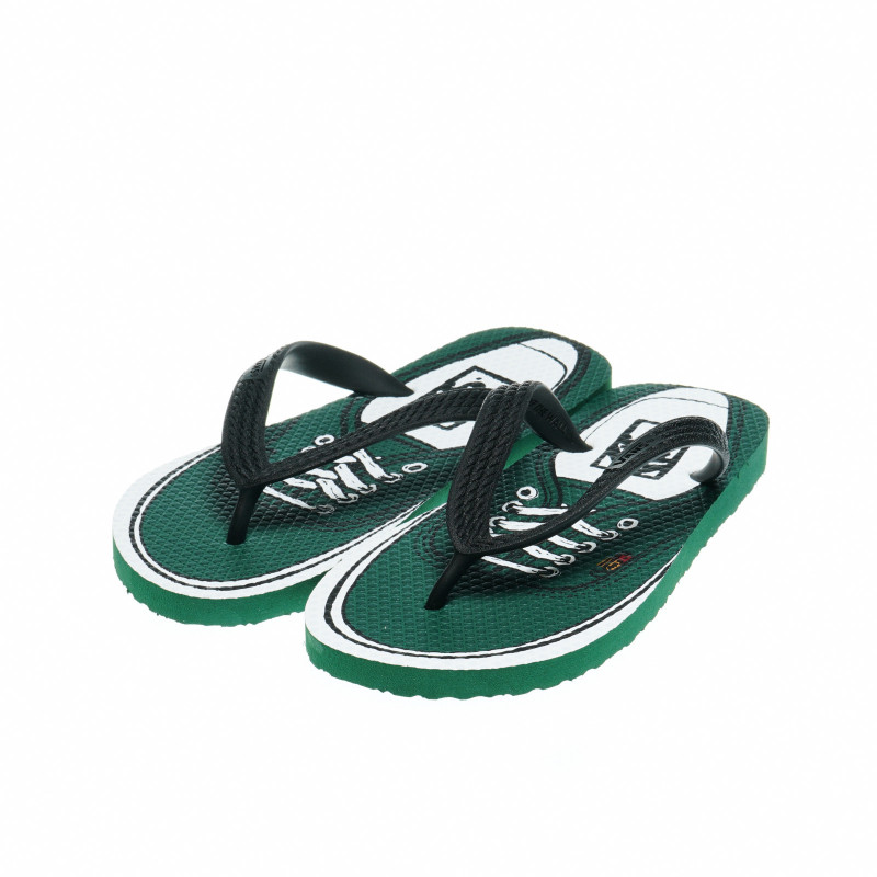 Flip-Flops cu imprimeu care imită Sneakers, pentru băieți, verde  49313