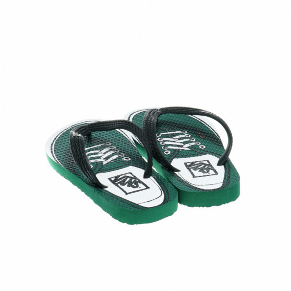 Flip-Flops cu imprimeu care imită Sneakers, pentru băieți, verde Vans 49314 2