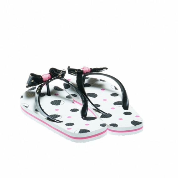 Flip-flops cu panglici pentru fete Bluemarine 49318 2