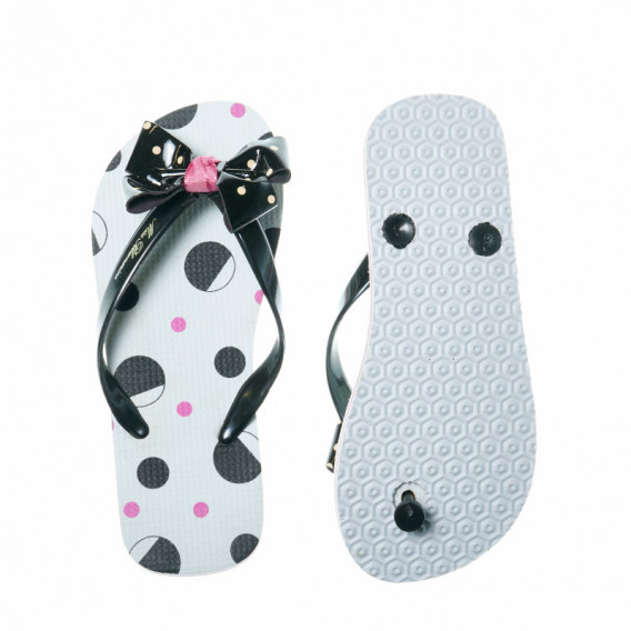 Flip-flops cu panglici pentru fete Bluemarine 49319 3