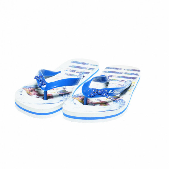 Flip-flops cu un imprimeu pentru fete Bluemarine 49333 
