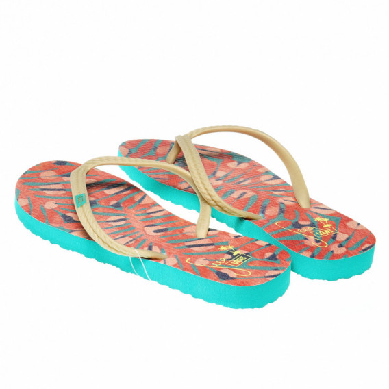 Flip-flops pentru fete cu imprimeu colorat Vans 49337 2