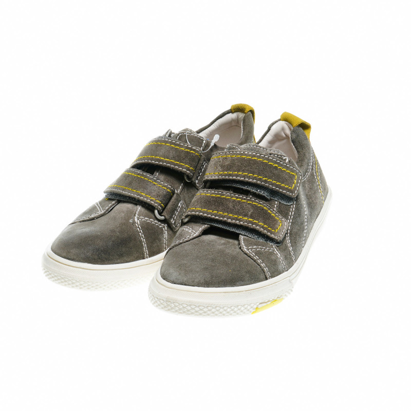Pantofi cu un detaliu galben și tălpi din cauciuc  49387