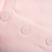 Bluză din bumbac cu mânecă scurtă de culoare roz pentru fetițe Armani 50583 2