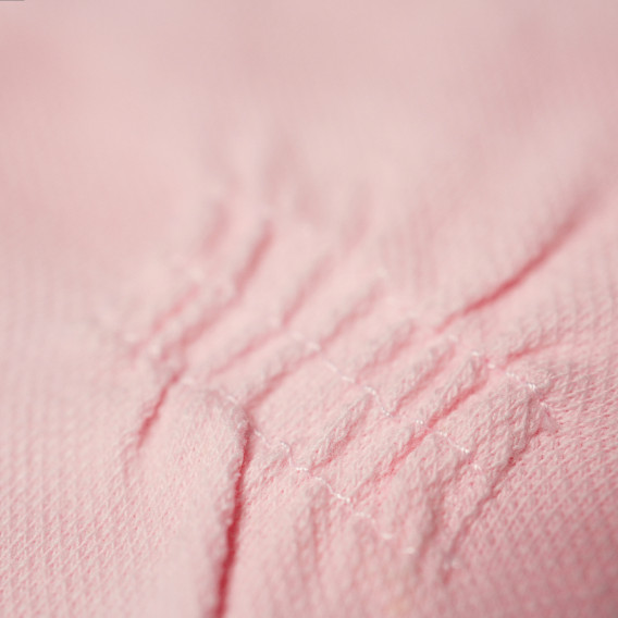 Bluză de bumbac de culoare roz, cu mânecă scurtă pentru fetițe Armani 50597 3