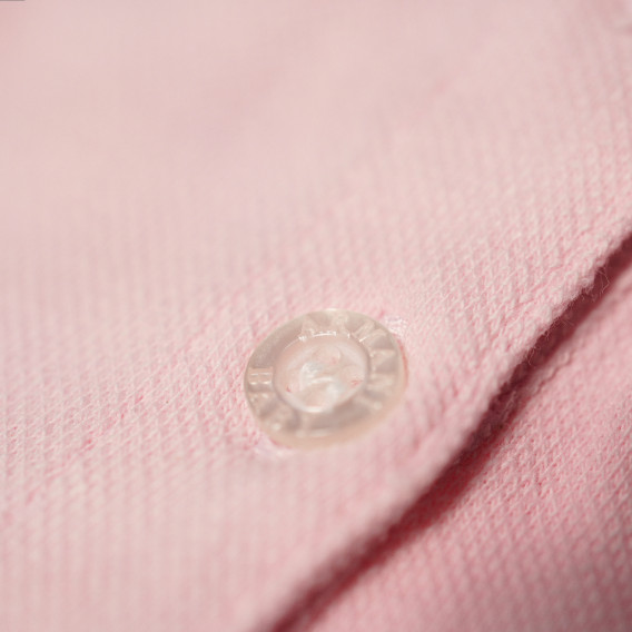 Bluză de bumbac de culoare roz, cu mânecă scurtă pentru fetițe Armani 50598 4