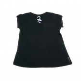 Bluză din bumbac cu mânecă scurtă Armani cu imprimeu de inimă pentru fete Armani 50648 2