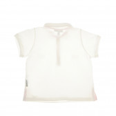 Bluză din bumbac cu mânecă scurtă cu imprimeu în față pentru fetițe Armani 50720 2