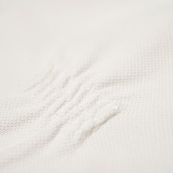 Bluză din bumbac cu mânecă scurtă cu imprimeu în față pentru fetițe Armani 50722 4