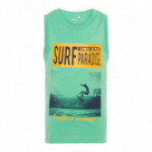 Top de bumbac cu poza unui surfer pentru băieți Name it 50798 