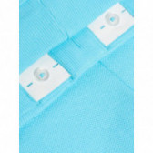 Pantaloni sport de bumbac de culoare albastru cu nasture de reglare a taliei Name it 50834 4