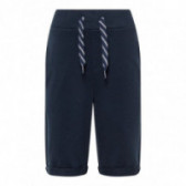 Pantaloni de culoare albastru cu nasture pentru reglarea taliei Name it 50835 