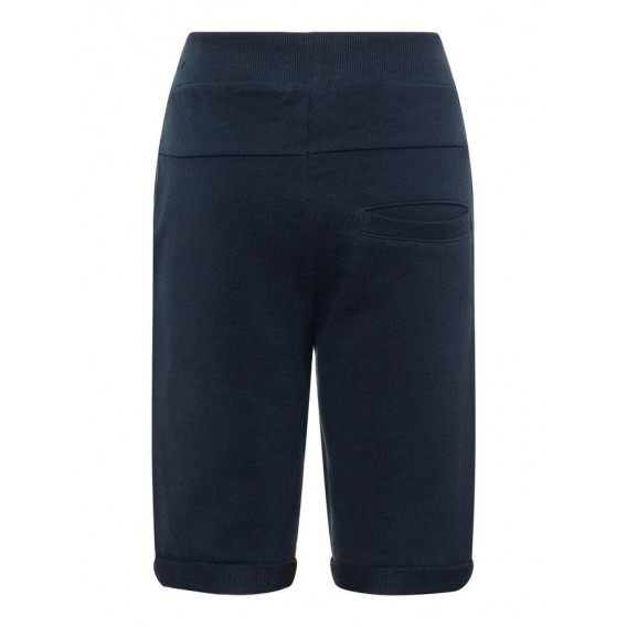 Pantaloni de culoare albastru cu nasture pentru reglarea taliei Name it 50836 2