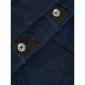 Pantaloni de culoare albastru cu nasture pentru reglarea taliei Name it 50838 4