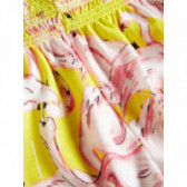 Pantaloni scurți cu imprimeu flamingo pentru fete Name it 50852 3