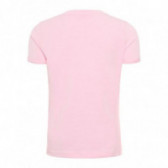 Bluză cu mânecă scurtă din bumbac organic, roz, pentru fete Name it 50911 2