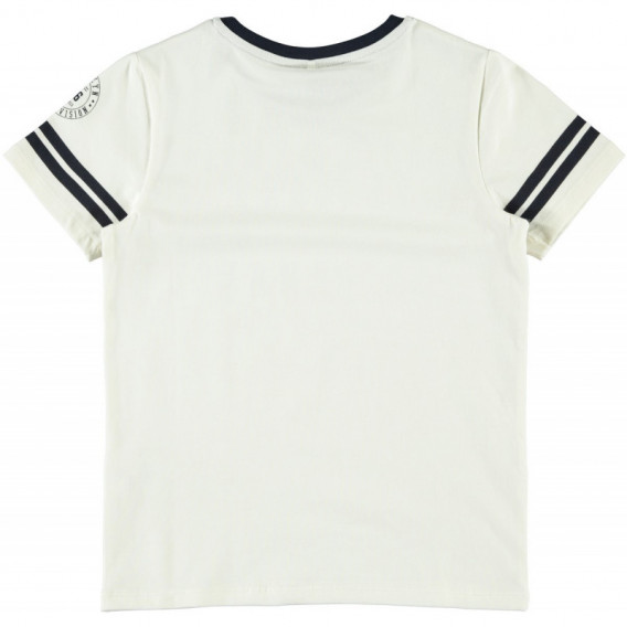 Tricou de bumbac organic, alb, cu imprimeu Star Wars, pentru băieți Name it 50915 2