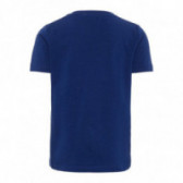 Tricou albastru din bumbac organic, cu inscripție, pentru băieți Name it 50930 2
